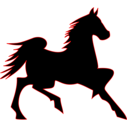 Icône animal noir cheval à télécharger gratuitement